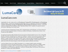 Tablet Screenshot of lumacare.com